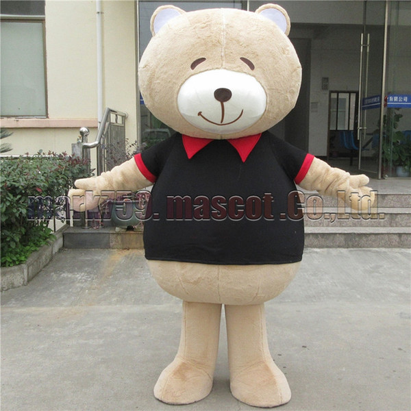 smile bear mascot costume Adult Size,bear mascot plush toy carnival party celebrates mascot factory sales.