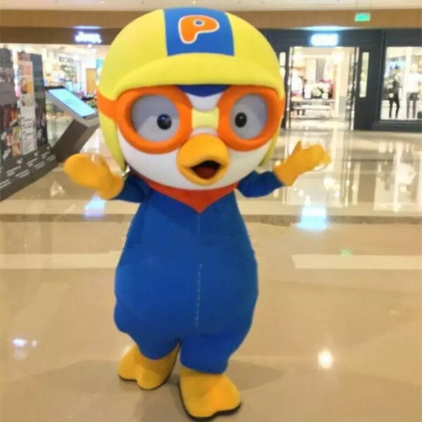 High quality !!! 2017 New Lovely Pororo penguin costume animal Brand new Adult Mascot Costume fancy dress 