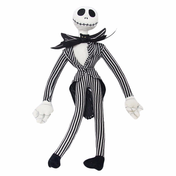 50cm The Nightmare Before Christmas Jack Plush Stash Toy Funny Skull Jake Stuffed Soft Doll Kids Christmas Gift New Year Present mascot