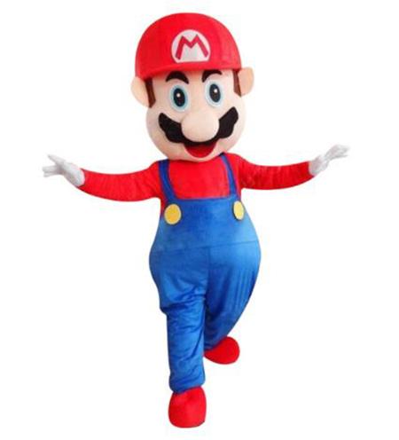 Mascot Adult Costume Super Mario Mascot Costume High Quality Super Mario Fancy Carnival Party