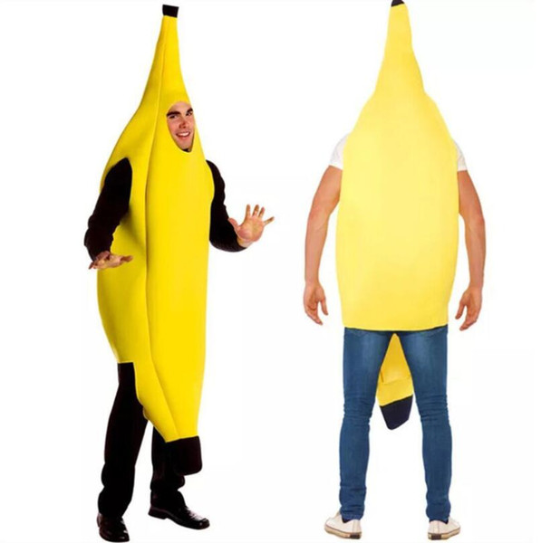 Funny Yellow Banana Costume Adult Game Mascot Clothing Props Party Decorations Novelty Halloween Christmas Carnival Party supplies