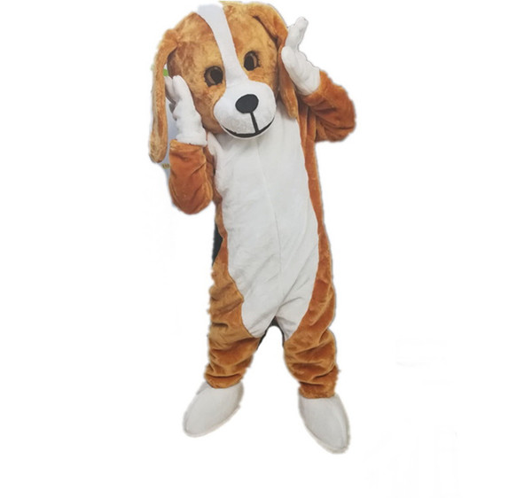 High quality beagle mascot costume adult size factory custom dog mascot costume