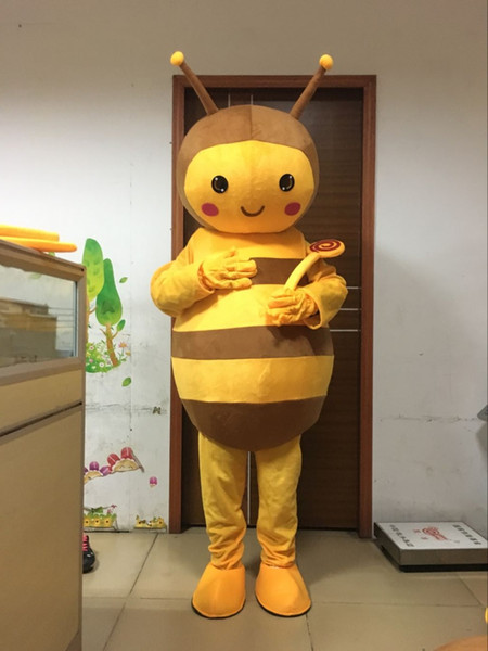 high quality little bee mascot costume for adults 100% real picture 