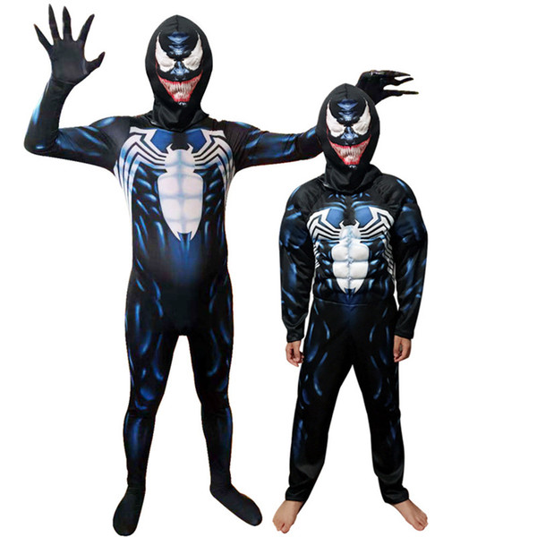 Venom Spider-Man Parasite Clothing Children and Adults Venom Spider Man Superhero Movie Christmas Halloween Mascot costume Free Shipping