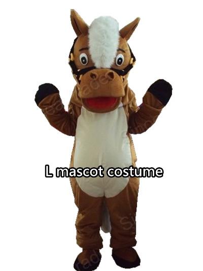 New Professional Brown Horse Mascot Costume Unisex Adult Size Fancy Dress