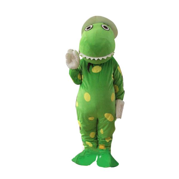 Dorothy The Dinosaur Mascot Costume Green Dinosaur Mascot Costume for Halloween Party Fancy Dress 