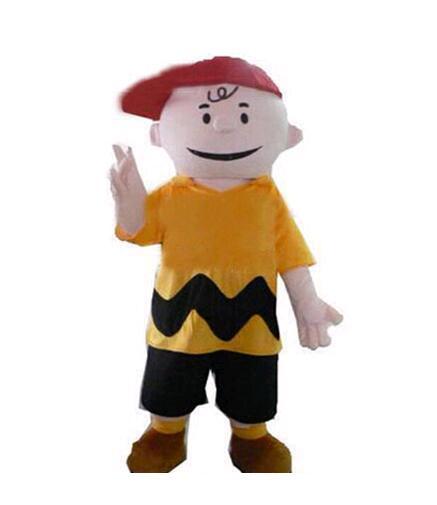 Hot selling 2016 cartoon character charlie brown mascot costume fancy dress costumes adult costume custom mascot suit