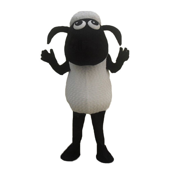 Black Sheep Lamb Mascot Costume Fancy Dress Outfit