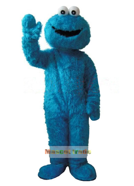 Adults Blue Cookie Monster And Elmo Mascot Costume Sales High Auality Long Fur Elmo Mascot Costume 