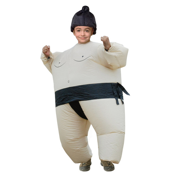 Men Women Halloween Cosply Costumes Funny Sumo Wrestler Big Guy Inflatable Clothing Male Female Party Mascot Costumes