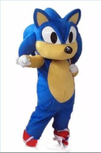 Discount factory sale Hedgehog Sonic Mascot Costume Cartoon Character Party or Commercial Supply Adult Size