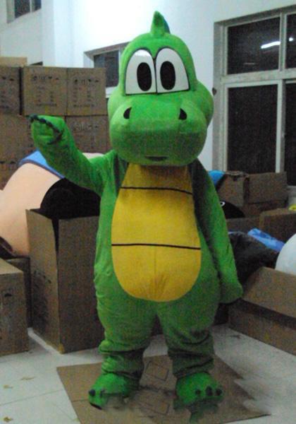 High quality hot Yoshi Dinosaur Super Mario Mascot Costume 