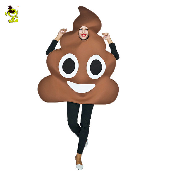 Funny face Emoji Party Poop Costume Sponge Clothes Fancy Dress In Christmas lot Costumes Suit For Adults mascot