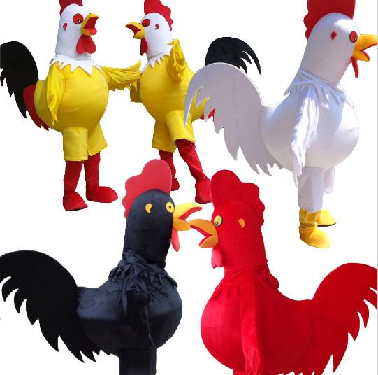 2017 Hot sale chicken Mascot Costume for Adult Fancy Dress Party Halloween cock Costume 