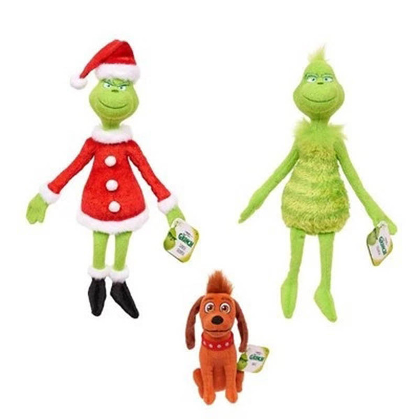 Grinch Mascot Plush Toy Movie How the Grinch Stole Christmas Cute Plush Toy Cartoon Doll Christmas Gift for Children