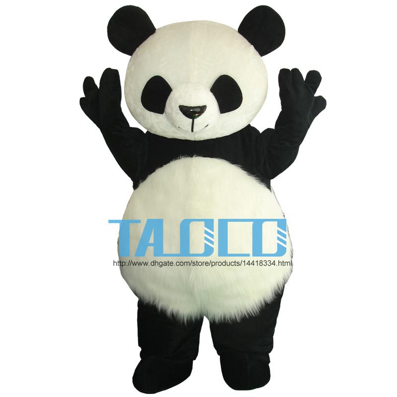 High Quality Cute Panda Bear Mascot Costume Fancy Party Dress 