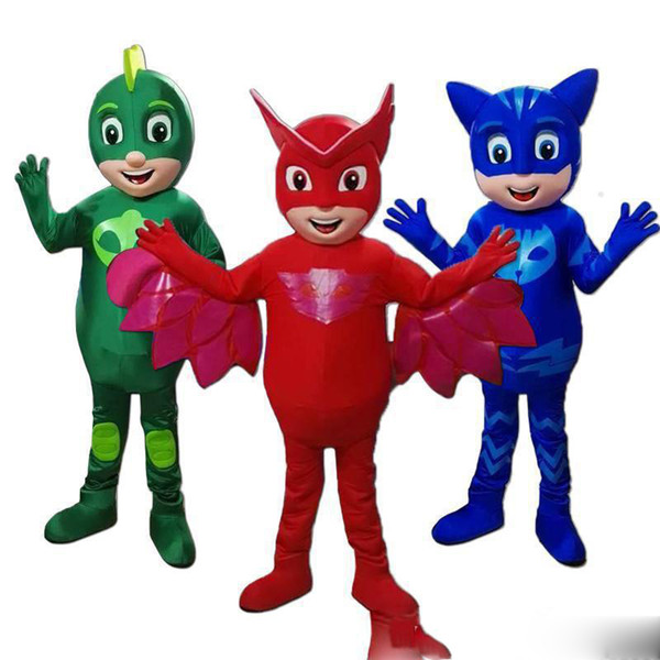 Hot new Mask man Mascot Costumes Parade Quality PJ costumes Mascot Birthdays Catboy Costumes