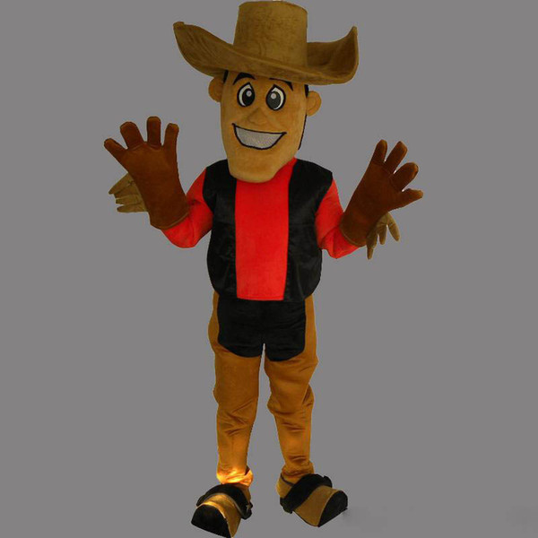 High quality Professional cowboy lovely adult Mascot costume fancy dress