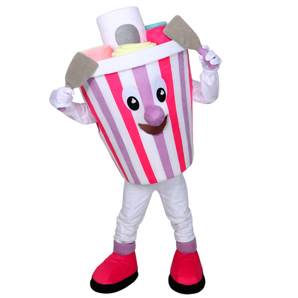 Yummy Colorful Ice Cream mascot Adult hot selling Anime mascot costume Gift for Halloween party 