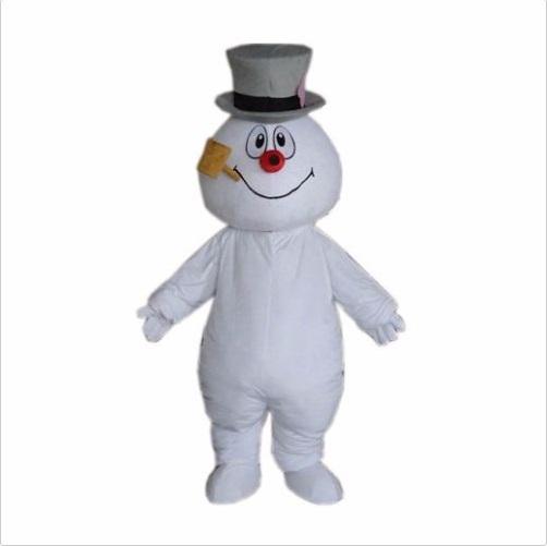 High Quality Frosty Snowman Mascot Costume Walking Adult Cartoon Clothing A