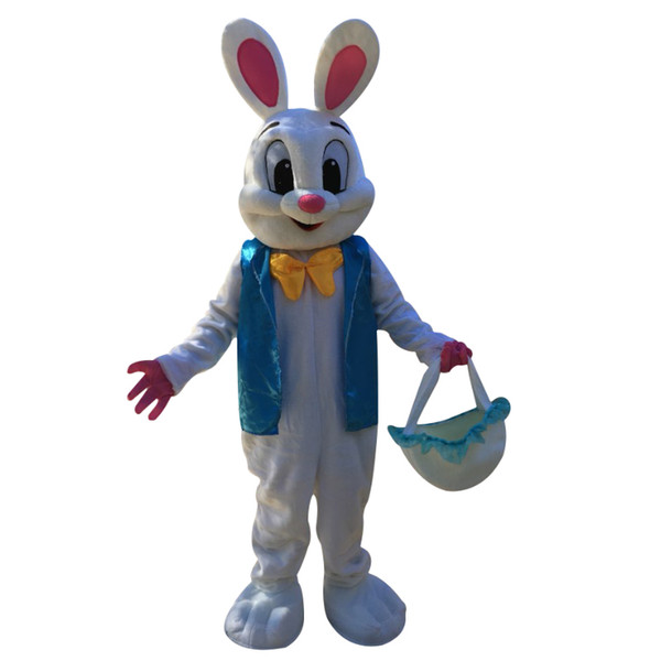 Sell Like Hot Cakes Professional Easter Bunny Mascot costume Bugs Rabbit Hare Adult Free 