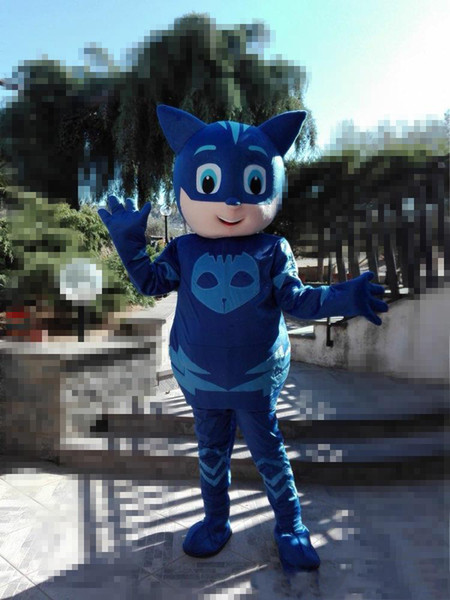 Hot new Mask man Mascot Costumes Parade Quality PJ costumes Mascot Birthdays Catboy Costumes