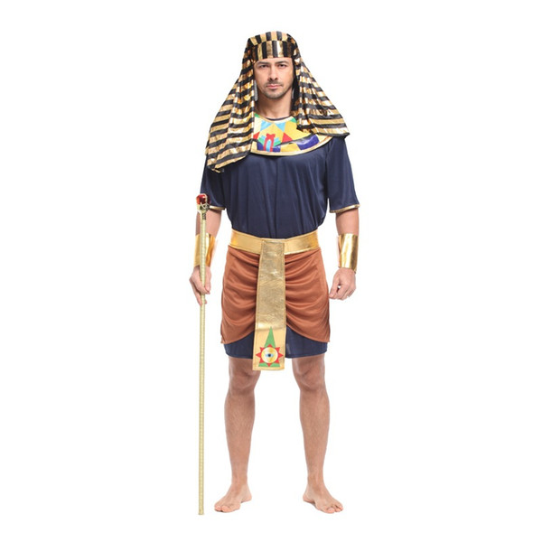 Shanghai Story Men's Egyptian Pharaoh Costume Egypt Soldier Cosplay Halloween