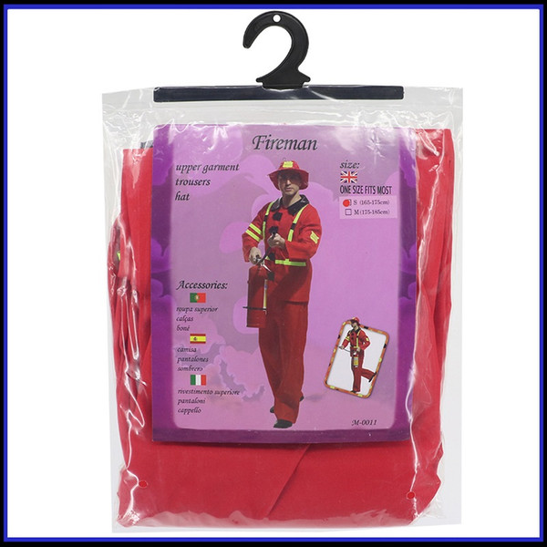 Shanghai Story Men Halloween Cosplay Costume Male Adult Stage Firefighters Costume Top+Pants+Hat Men Firemen Costumes Adult Game Uniforms