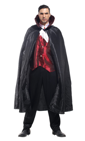 Shanghai Story Hot sale New Style Halloween Vampire Cosplay Costume Party Clothing for adult man costume set with cloak Black