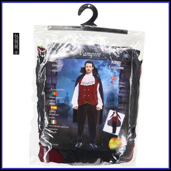 Shanghai Story Halloween Cosplay Male Vampire Deluxe Costumes Adult Men's With Gothic High Quality Role Play Vampire Fancy Costumes For Male