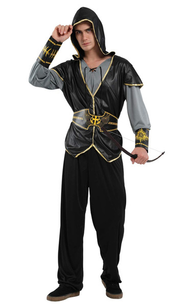 Shanghai Story Mens Halloween Hooded Hunter Cosplay Knight Costumes