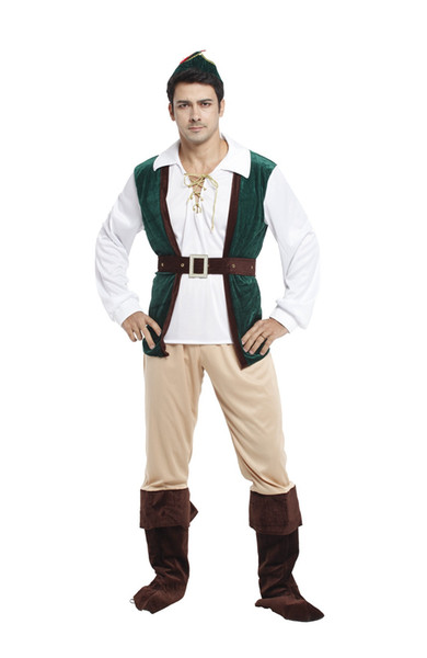 Shanghai Story Halloween Costume Adult Forest Prince Cosplay Costume Hunter Clothes Anime Character Uniform Clothing for Men