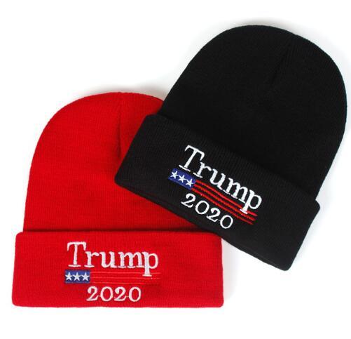 Embroidered Trump Beanies Knit Winter Hats Women Men Junior Kids Skull Caps Sports Skiing Outdoor Hat Wool Knitting Casquettes B81301