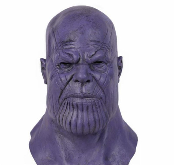 Thanos Cosplay Costume Accessories Avengers Latex Mask Halloween Dancing Party Collection Props