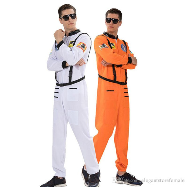 Astronauts Mens Cosplay Clothes With Belt Halloween and Fancy Dress Party Clothes Fashion Homme Stage Wear