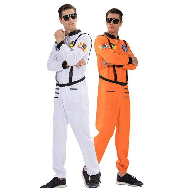 Astronauts Mens Cosplay Clothes With Belt Halloween and Fancy Dress Party Clothes Fashion Homme Stage Wear