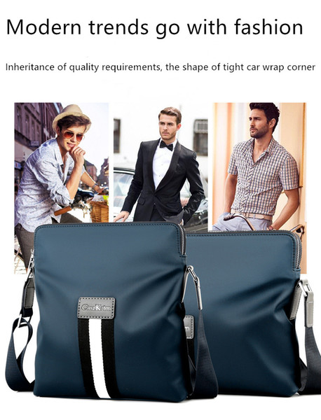 Wholesale CinzKrtm new men's backpack Oxford cloth fashion waterproof shoulder bag trend large capacity cross-slung men's bag