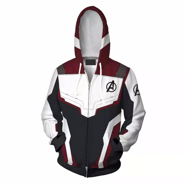 Avengers Endgame Quantum Realm Sweatshirt Jacket Advanced Tech Hoodie Cosplay Costumes New Superhero Iron Man Hoodies Suit