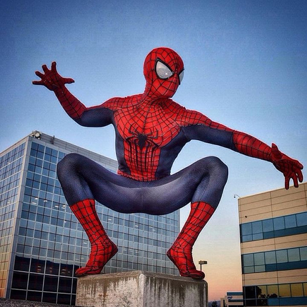 New 3D Printed The Amazing Spiderman 2 Costume Spandex Lycra Spiderman Cosplay Halloween Costume