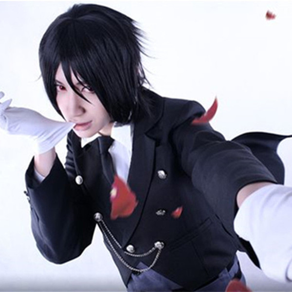 Sebastian Michaelis cosplay costumes Japanese anime Black Butler clothing Halloween/Masquerade/Mardi Gras/Carnival costumes