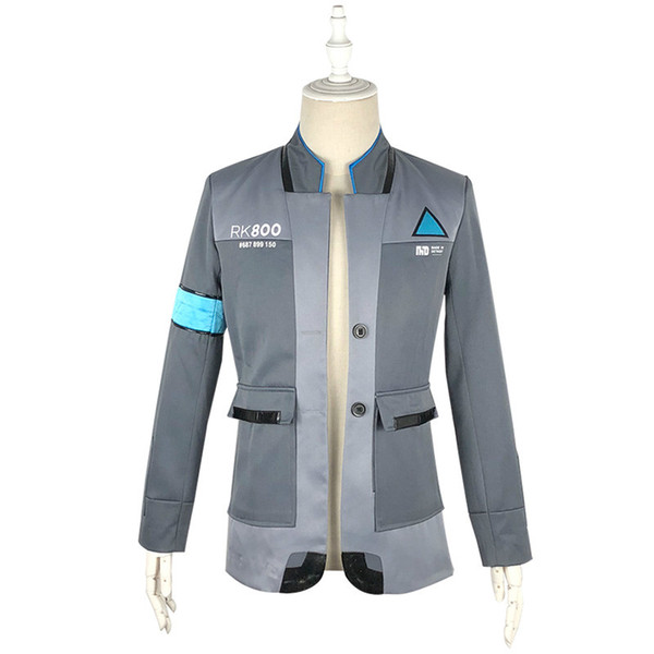 New! 2018 Game Detroit: Become Human Connor RK800 Agent Suit Uniform Tight Unifrom Cosplay Costume for Halloween