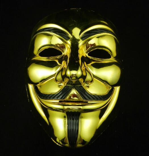 Halloween mask costume party Cosplay Halloween Party Guy Fawkes V FOR Vendetta Anonymous Adult party Mask decorations 2 colors