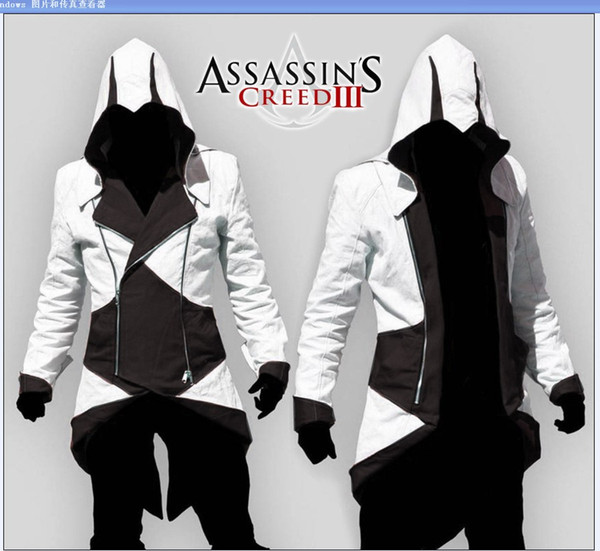 Wholesale and retai Assassins Creed 3 III Connor Kenway jacket men/women kids jackets/Hoodies/cosplay halloween Costumes