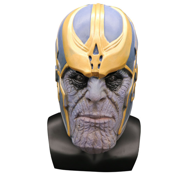 Avengers 4 Endgame Thanos Mask Cosplay Helmet Marvel Superhero Latex Masks Infinity Gauntlet Halloween Party Deluxe Props