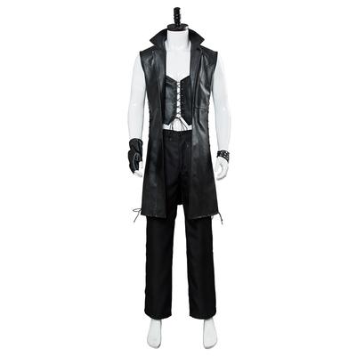 Devil May Cry 5 new character V sleeveless leather jacket game cosplay costume male Halloween trench coat