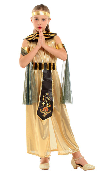 Shanghai Story Halloween Carnival purim kids Girls Masquerade Egyptian Performance Costumes Arab Princess dress Festive national costume