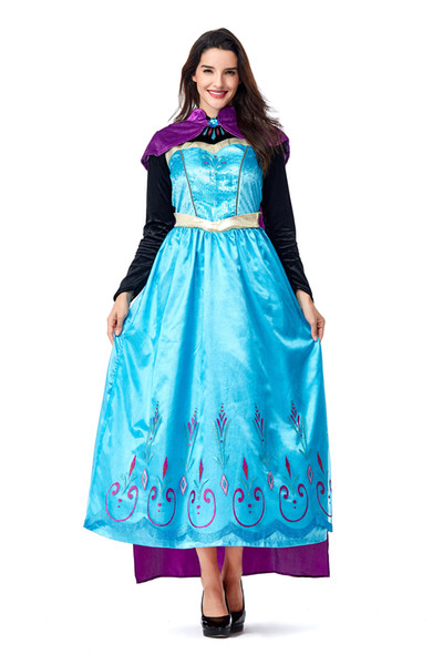 Glamcare Halloween Anime Princess Cosplay Costume Stage Snow Queen Hot Seller