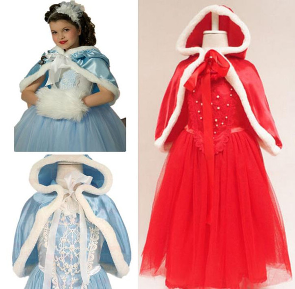 Christmas children lovely pure cotton production stage performance Princess role-playing dress with Cloak