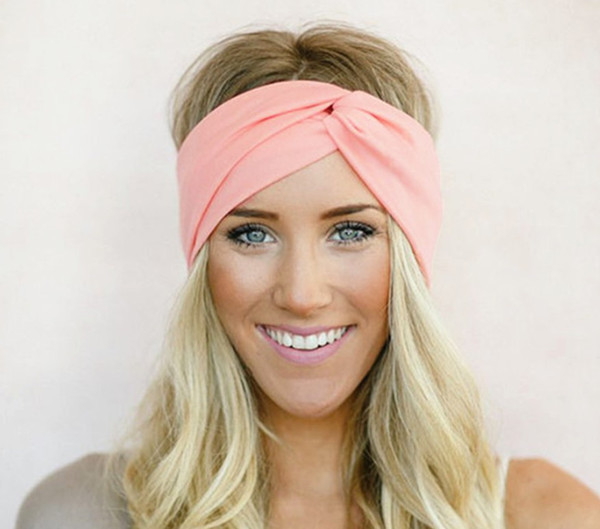 Twist Turban Headband for Women Bows Elastic Sport Hairbands