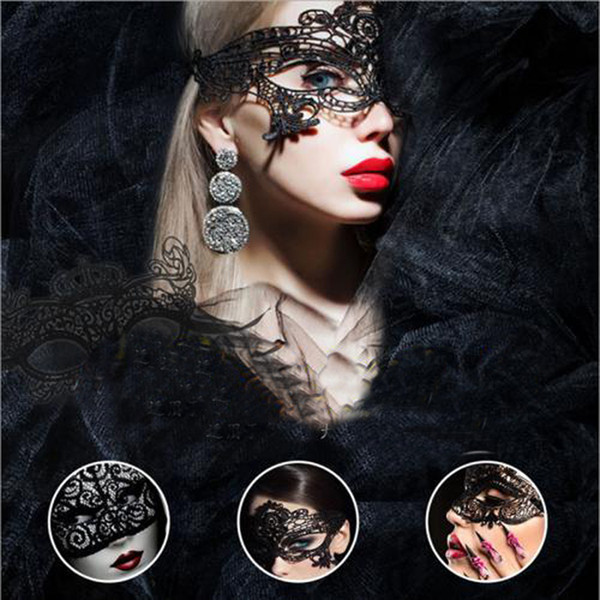 Sexy Lovely Lace Halloween Masquerade Masks Dance Party Eye Mask Venetian Party Half Face Mask For Christmas Fancy Dress Costume Festive